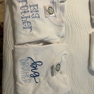 Brand new set of four big brother big sister little sister children’s shirts